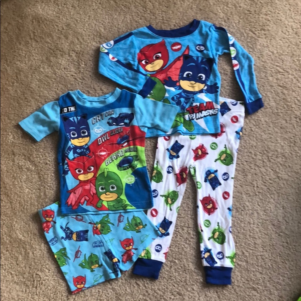 PJ MASKS bedtime pajamas set